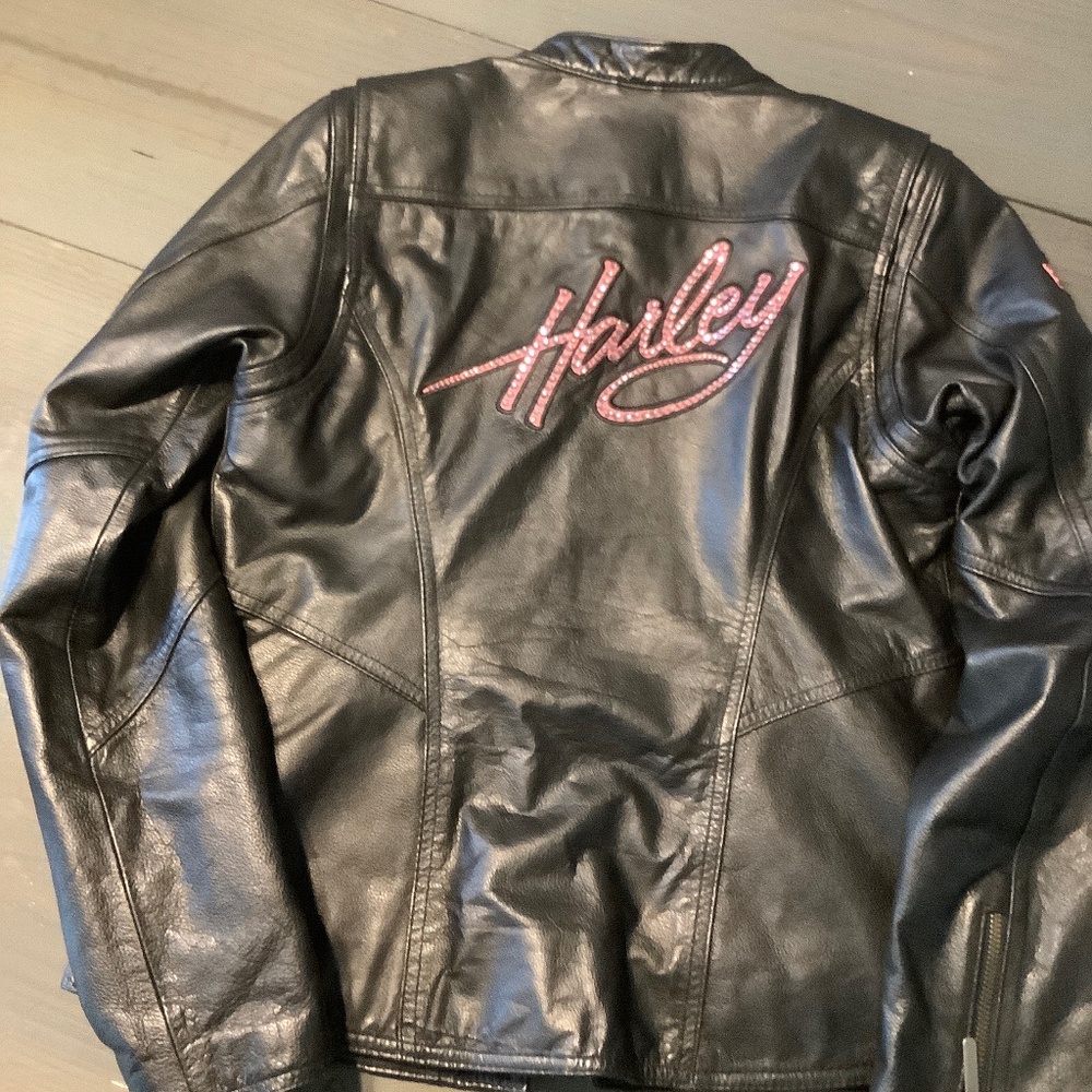 Harley Davidson Leather Jacket Special Edition Breast Cancer Awareness